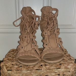 Merona Lace-Up Gladiator Heels